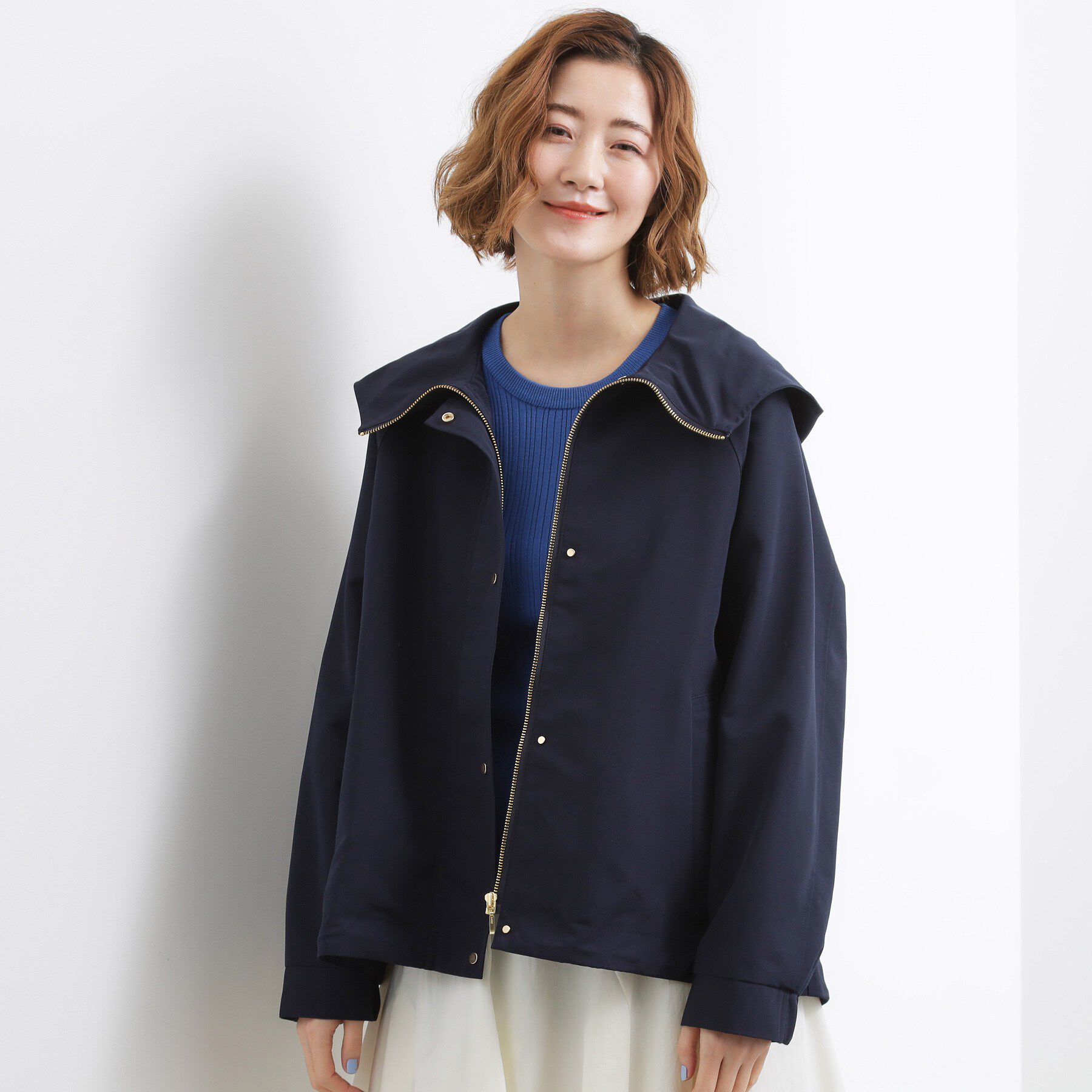 grove「【貴島明日香さん着用】【撥水】きれいめに着こなせるマウンテンパーカ」|ブルゾン・スタジャン|