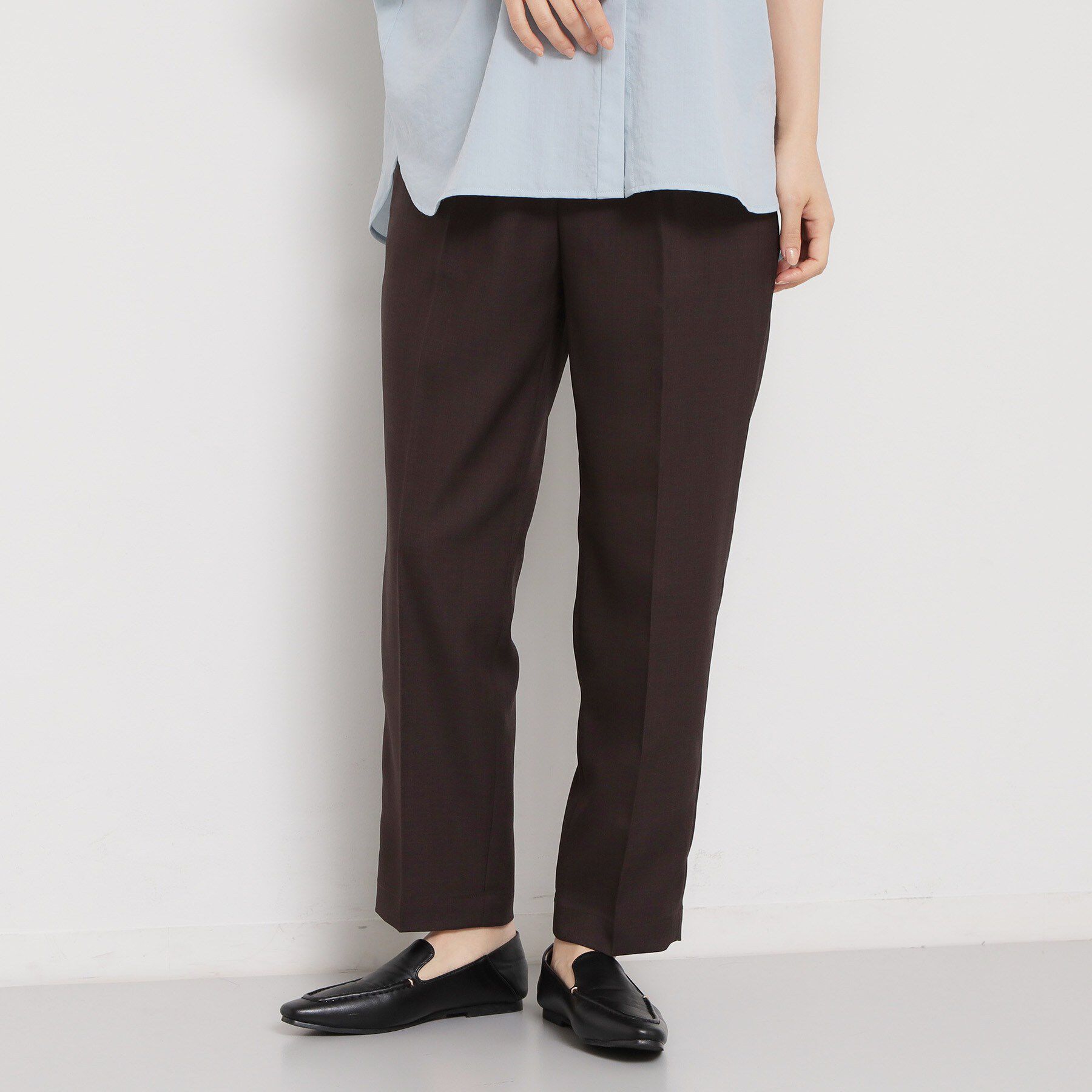 THE SHOP TK「【XS-XL/洗える】オン・オフ問わずきれいに決まる 麻調テーパードパンツ」|その他|