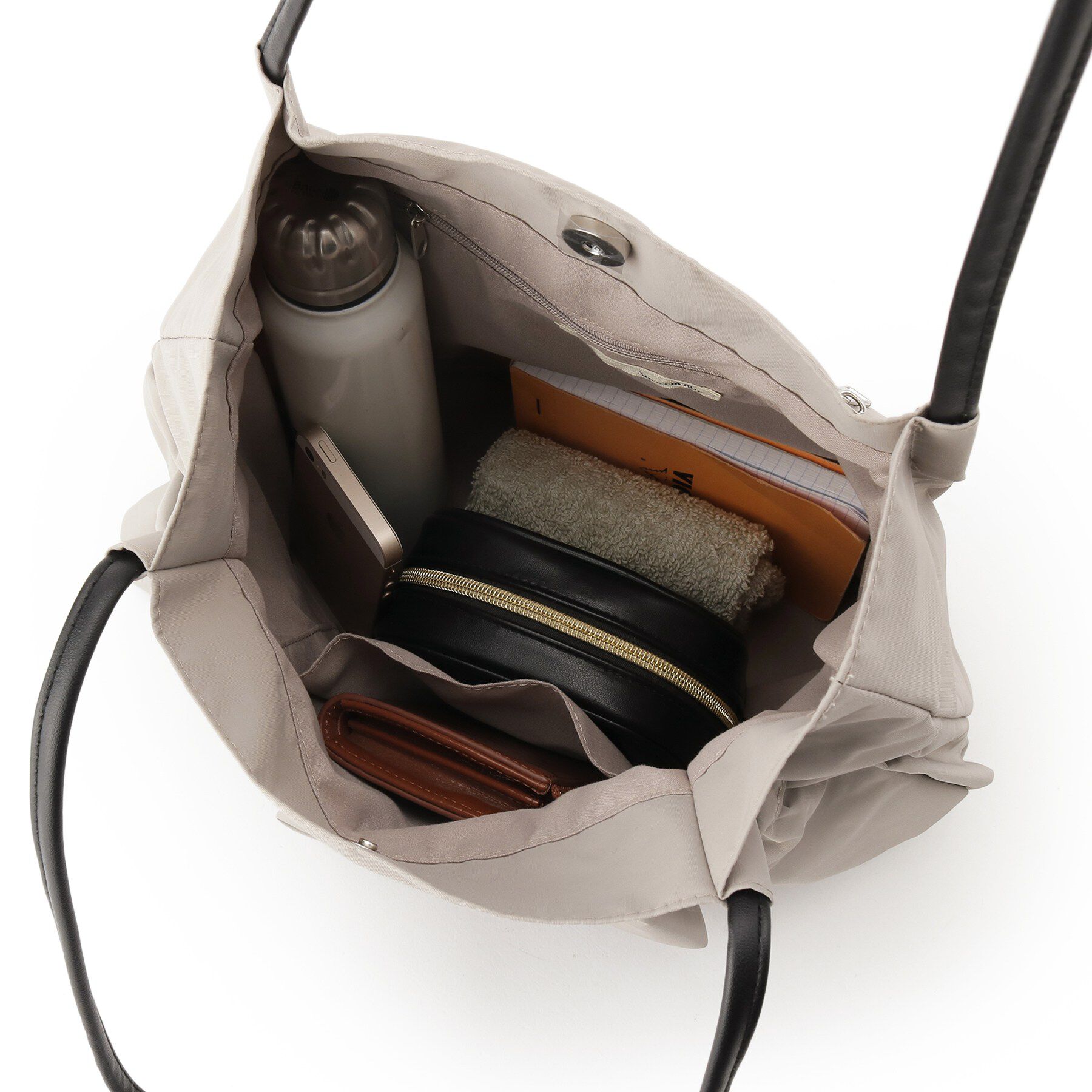 SHOO･LA･RUE「【撥水】つまみハンドルフリルトートバッグ」|トートバッグ|