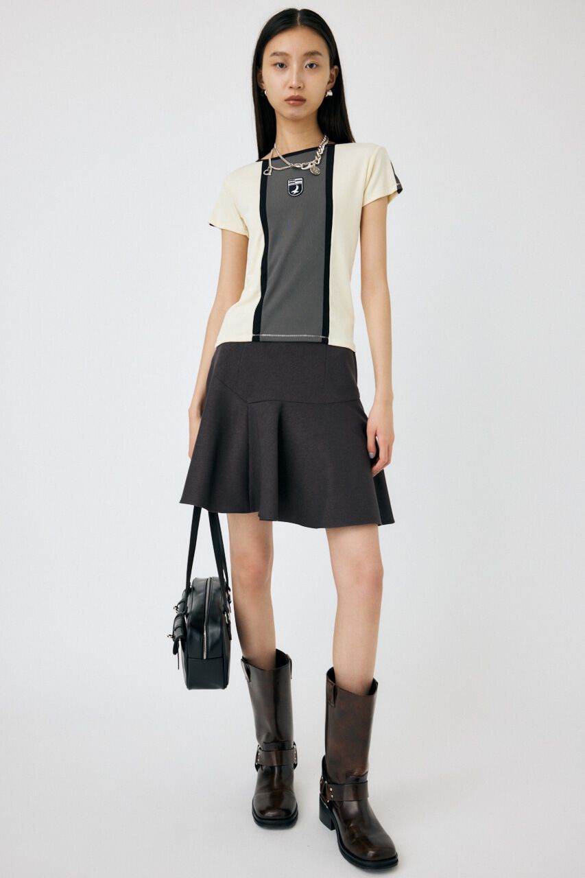 MOUSSY「TARTAN ASSYMMETRY ミニスカート」|スカート|D/GRY3