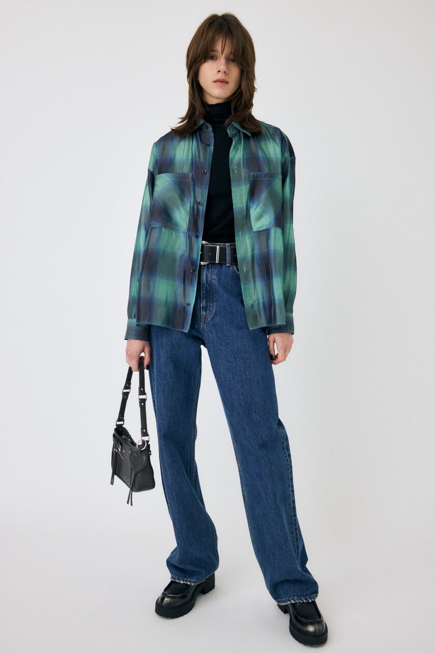 MOUSSY「MIX CHECK ルーズシャツ」|シャツ・ブラウス|