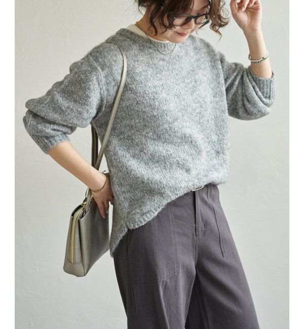 Lbc with Life「モヘヤタッチラウンドヘムPO」|カーディガン|