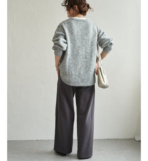 Lbc with Life「モヘヤタッチラウンドヘムPO」|カーディガン|