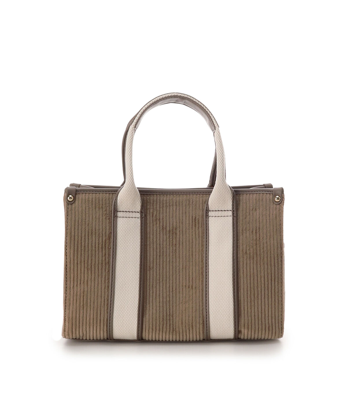 Samantha Vega「ロゴテープコーデュロイトート（小）」|ハンドバッグ|