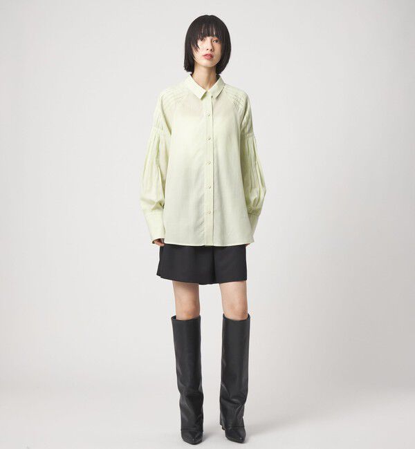 EMMEL REFINES「＜EMMEL REFINES＞EM ソデタック オーバーシャツ」|シャツ・ブラウス|