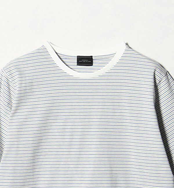 UNITED ARROWS green label relaxing「LONG FIBER COTTON ボーダー クルーネック 半袖 Tシャツ」|Tシャツ・カットソー|