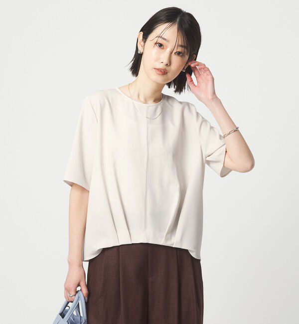 UNITED ARROWS green label relaxing「ライン TEE ブラス」|シャツ・ブラウス|OFF WHITE