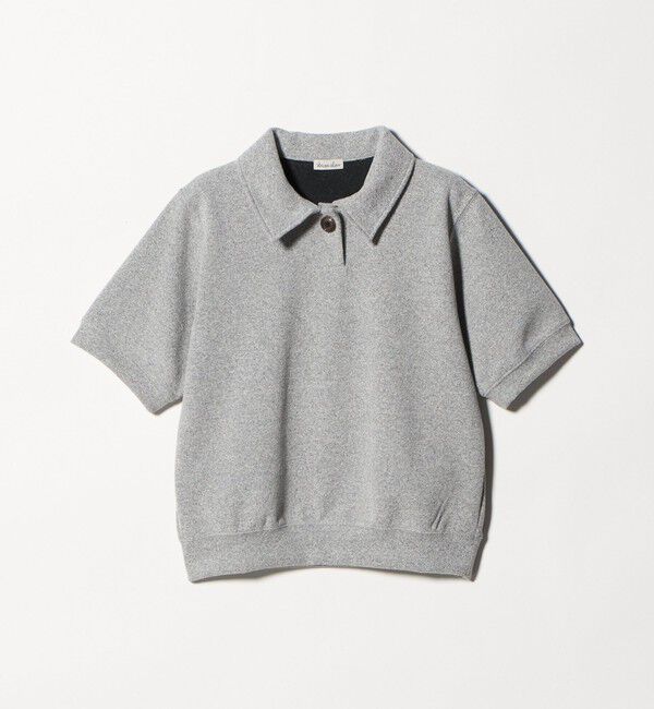 STEVEN ALAN「＜Steven Alan＞ブークレ ダンボール ワンボタン ハーフスリーブ プルオーバー」|Tシャツ・カットソー|