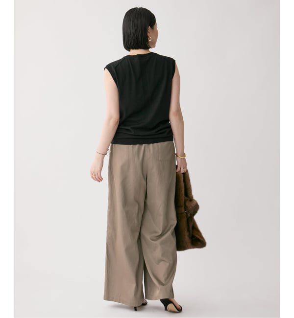 VERMEIL par iena「シルクライクサテン リラックスパンツ」|その他|