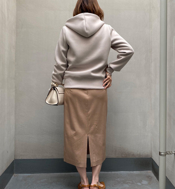  「【WEB限定/キレイめ上品】スポンジダンボールZIPパーカーカットソー」|パーカー|