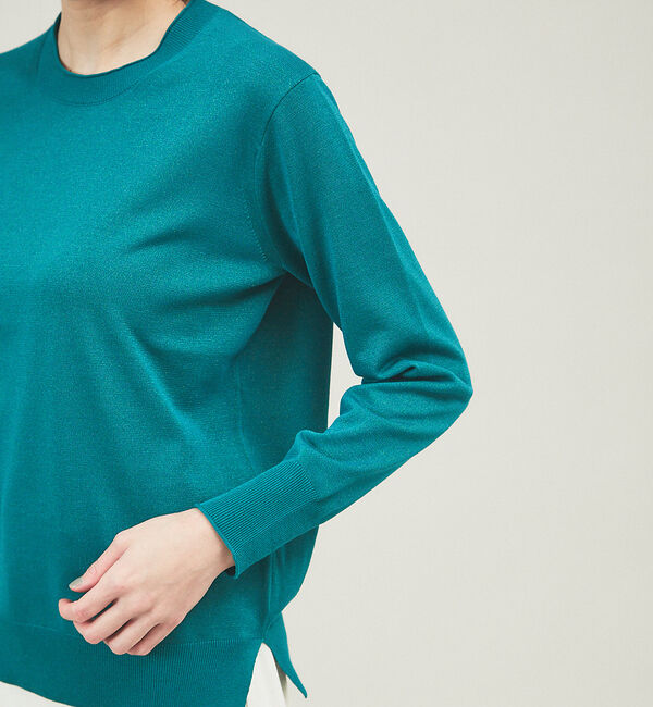 qualite「【アンサンブル対応】バイカラーハイゲージニット」|ニット・セーター|