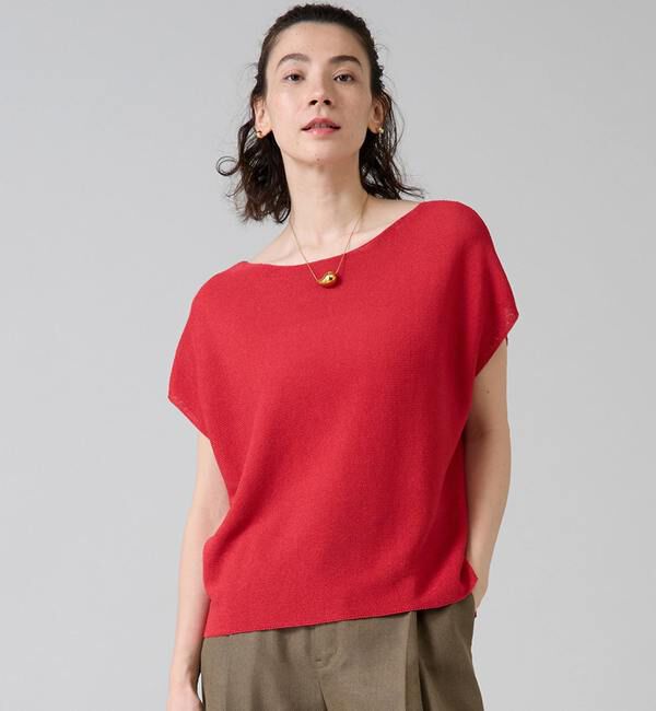 Liesse「《 定番 》ホールガーメントニット」|ニット・セーター|レッド