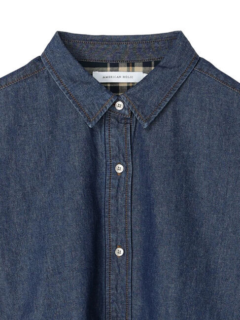  「ドロップショルダーデニムシャツ」|シャツ・ブラウス|