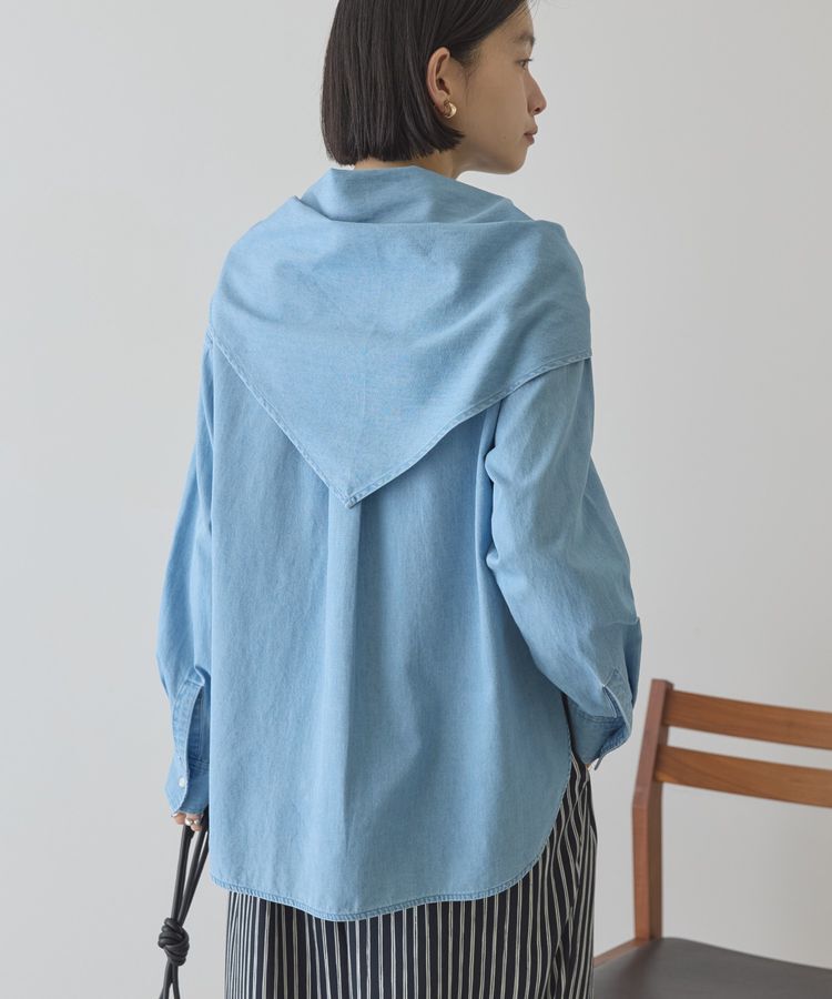 AMERICAN HOLIC「スカーフセットデニムシャツ」|シャツ・ブラウス|