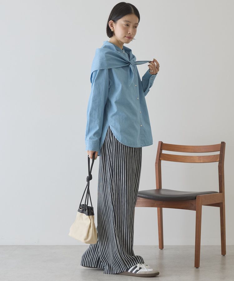 AMERICAN HOLIC「スカーフセットデニムシャツ」|シャツ・ブラウス|