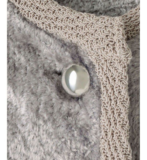 allureville「ベロアニットジャケット」|カーディガン|