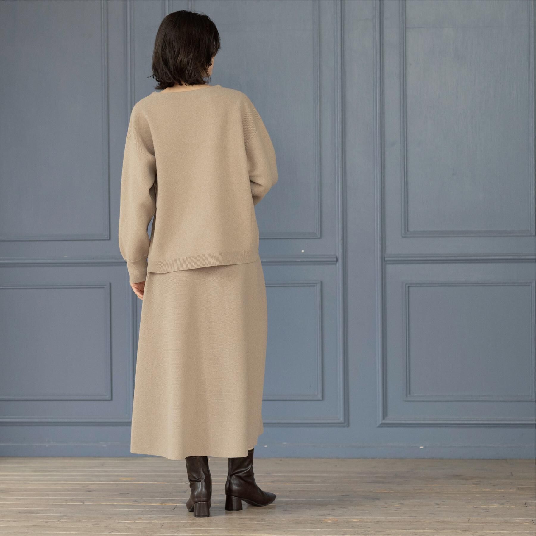 OPAQUE.CLIP「ニットフレアスカート/セットアップ対応【洗濯機OK】」|スカート|