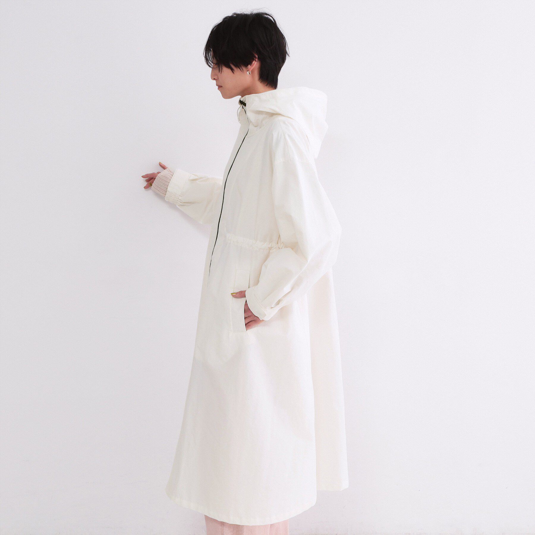 OPAQUE.CLIP「撥水フードZIPロングコート【洗濯機OK】」|その他|