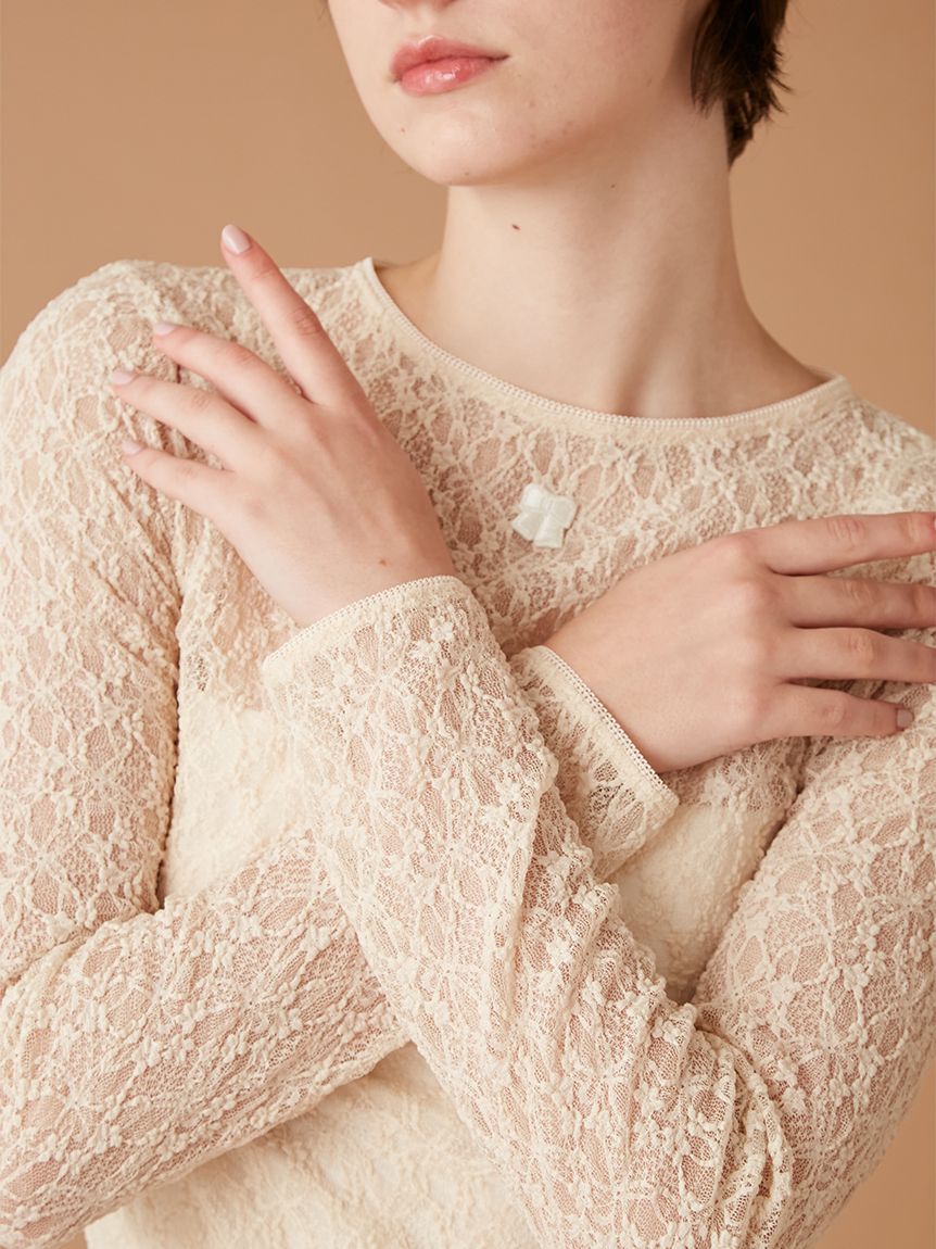 FURFUR「レースカットソープルオーバー」|Tシャツ・カットソー|