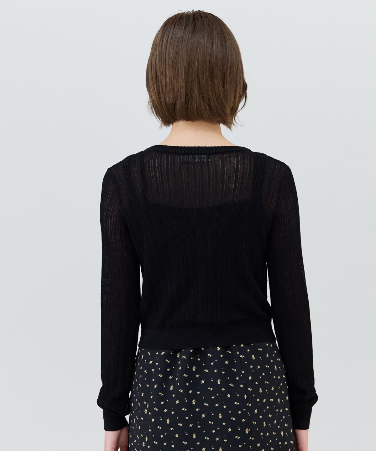 REDYAZEL「ハートボタンシアーカーディガン」|カーディガン|