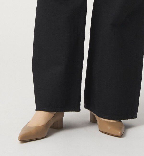ODETTE E ODILE「ポインテッドブロックヒール パンプス35&darr;&uarr;」|パンプス|