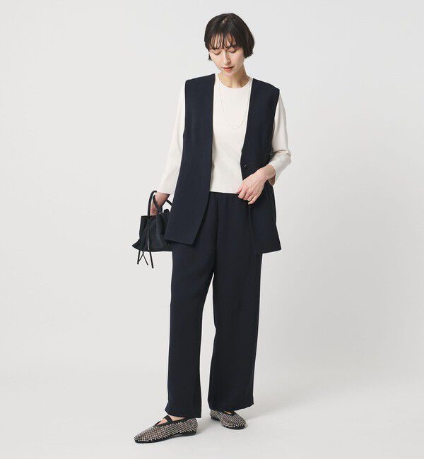 UNITED ARROWS「COMFY ストレート イージーパンツ ‐防汚 UVカット ウォッシャブル‐」|スラックス|