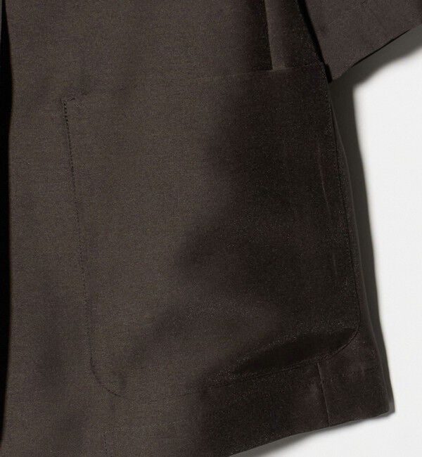 UNITED ARROWS「シアー ノーラペル ハーフスリーブ ジャケット ‐ウォッシャブル‐」|ノーカラージャケット|