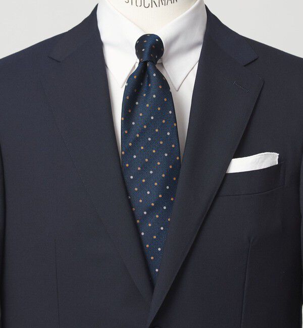 UNITED ARROWS green label relaxing「GLR 8.0cm ドット ネクタイ」|ネクタイ・蝶ネクタイ|COBALT