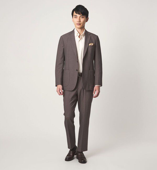 UNITED ARROWS green label relaxing「A+ ポリエステル シャークスキン 2B スタンダード セットアップ ジャケット -ウォッシャブル・ストレッチ-」|テーラードジャケット|