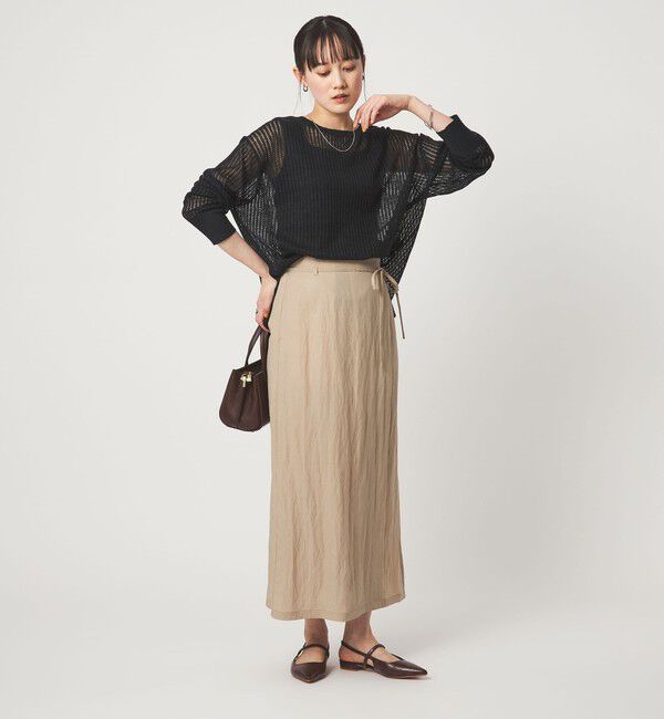 UNITED ARROWS green label relaxing「フレンチリネン メッシュ プルオーバー ニット」|ニット・セーター|