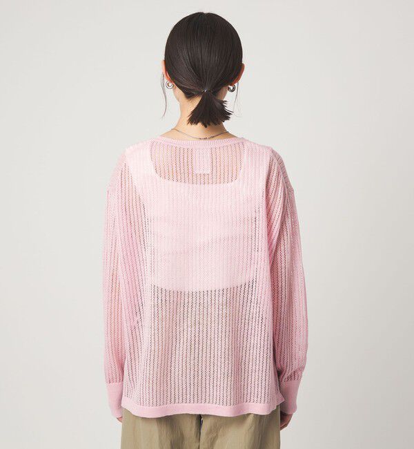 UNITED ARROWS green label relaxing「フレンチリネン メッシュ プルオーバー ニット」|ニット・セーター|