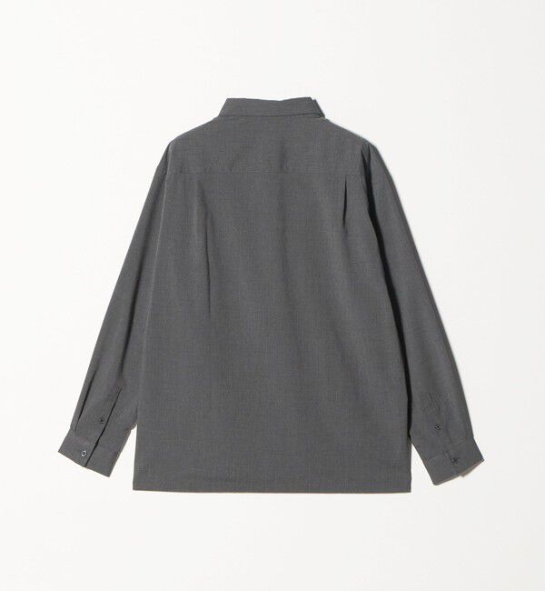 UNITED ARROWS green label relaxing「【WEB限定】JUST fit ウールライク コンフォート シャツ -横ストレッチ-」|シャツ・ブラウス|