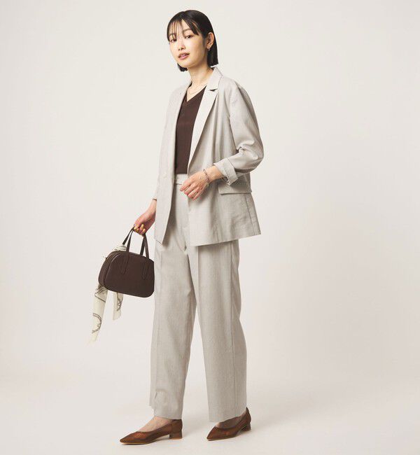 UNITED ARROWS green label relaxing「［size SHORTあり］ライト リネンライク ジャケット UVカット 通気性」|テーラードジャケット|