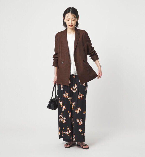 UNITED ARROWS green label relaxing「［size SHORTあり］ライト リネンライク ジャケット UVカット 通気性」|テーラードジャケット|