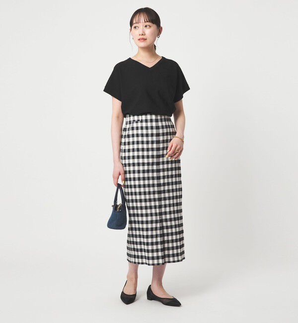 UNITED ARROWS green label relaxing「Vネック プルオーバー ニット ウォッシャブル 接触冷感 UVカット」|ニット・セーター|