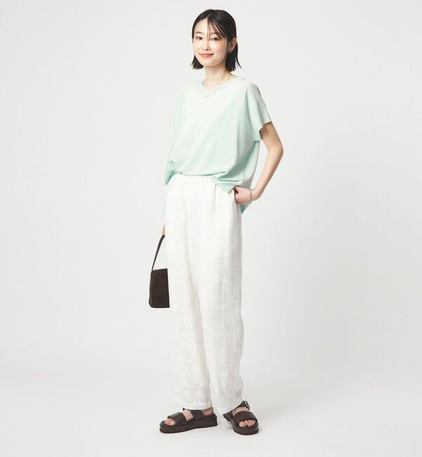 UNITED ARROWS green label relaxing「Vネック プルオーバー ニット ウォッシャブル 接触冷感 UVカット」|ニット・セーター|