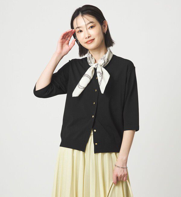 UNITED ARROWS green label relaxing「ハーフスリーブ ニット カーディガン ウォッシャブル 接触冷感 UVカット」|カーディガン|