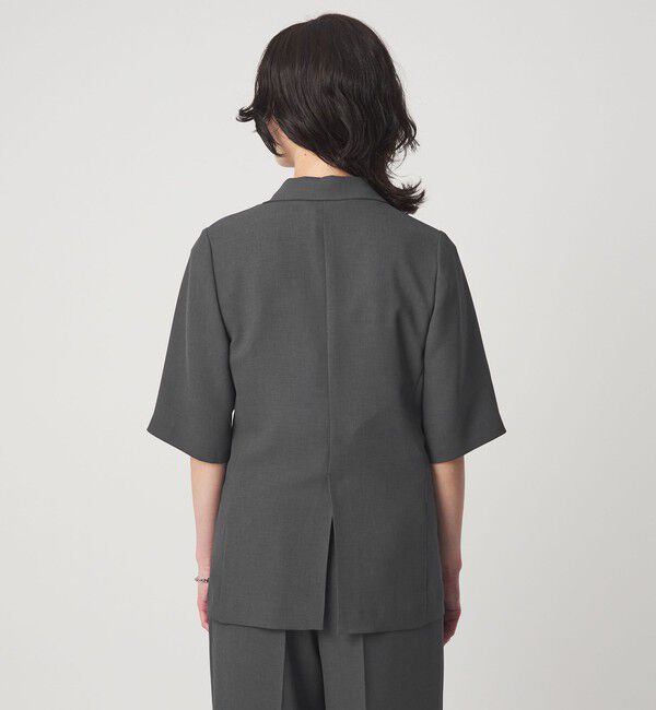 UNITED ARROWS green label relaxing「エアシカル ハーフスリーブ ジャケット  マシンウォッシャブル 接触冷感 通気性」|テーラードジャケット|