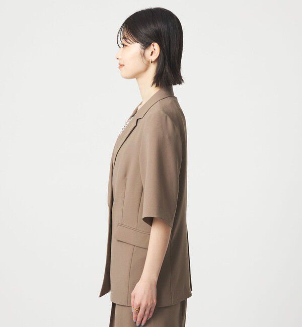 UNITED ARROWS green label relaxing「エアシカル ハーフスリーブ ジャケット  マシンウォッシャブル 接触冷感 通気性」|テーラードジャケット|