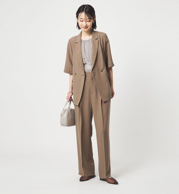 UNITED ARROWS green label relaxing「エアシカル ハーフスリーブ ジャケット  マシンウォッシャブル 接触冷感 通気性」|テーラードジャケット|