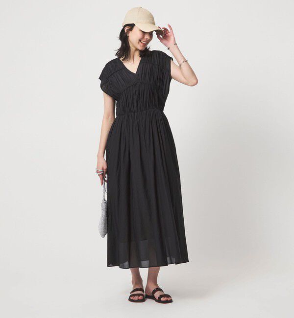 UNITED ARROWS green label relaxing「ティアード ギャザー ワンピース」|ワンピース|