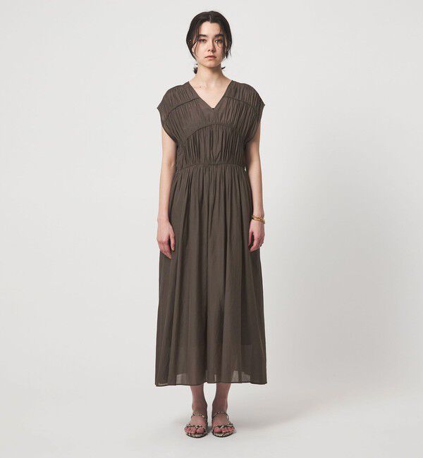 UNITED ARROWS green label relaxing「ティアード ギャザー ワンピース」|ワンピース|