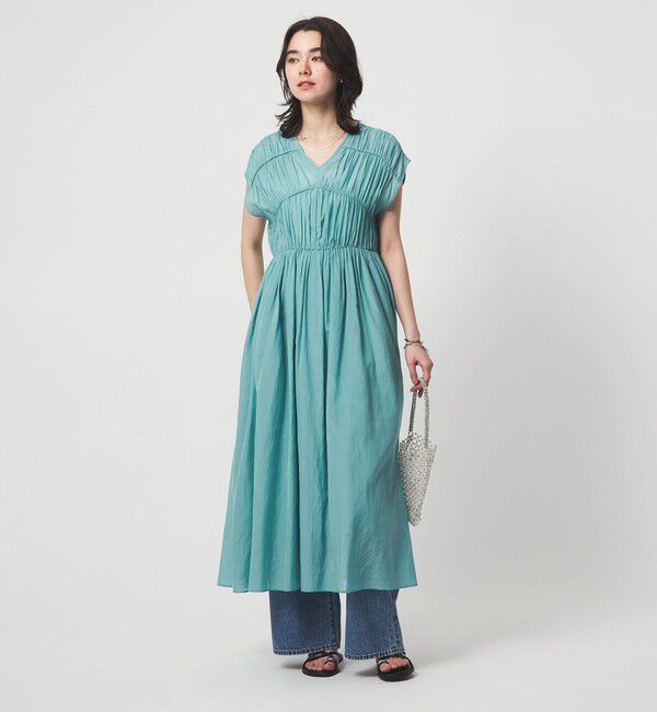 UNITED ARROWS green label relaxing「ティアード ギャザー ワンピース」|ワンピース|