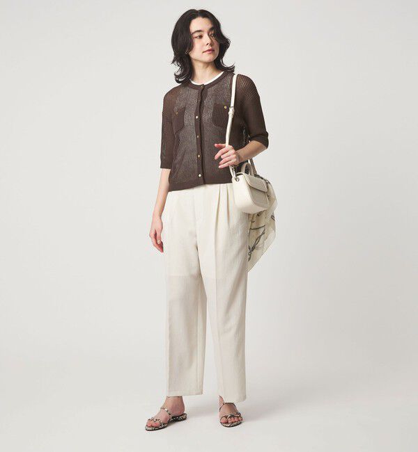 UNITED ARROWS green label relaxing「【結論シリーズ】デイリーメッシュカーデ ウォッシャブル」|カーディガン|