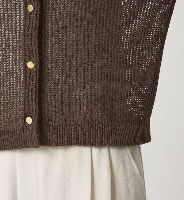 UNITED ARROWS green label relaxing「【結論シリーズ】デイリーメッシュカーデ ウォッシャブル」|カーディガン|