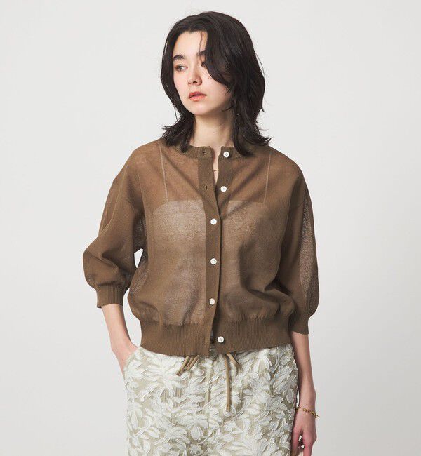 UNITED ARROWS green label relaxing「シアー カーディガン ニット ウォッシャブル」|カーディガン|