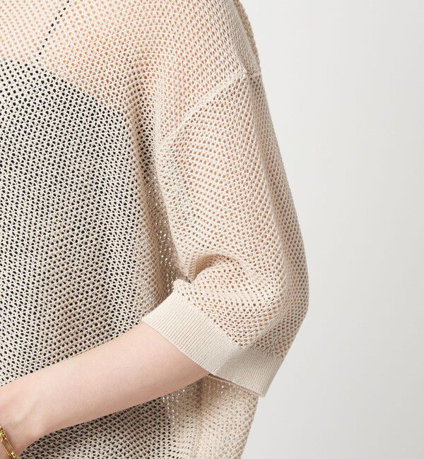 UNITED ARROWS green label relaxing「メッシュ ポロニット ウォッシャブル」|ニット・セーター|