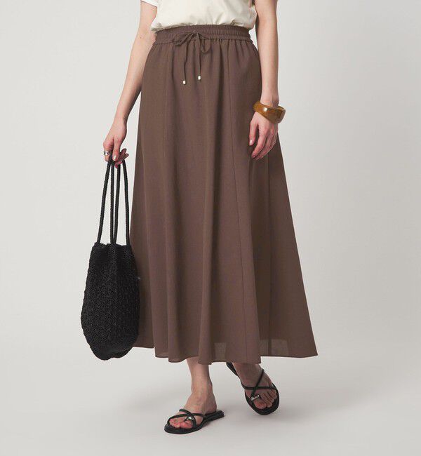 UNITED ARROWS green label relaxing「【結論シリーズ】ドライクロス フレアスカート［size SHORT/TALLあり］」|フレア|