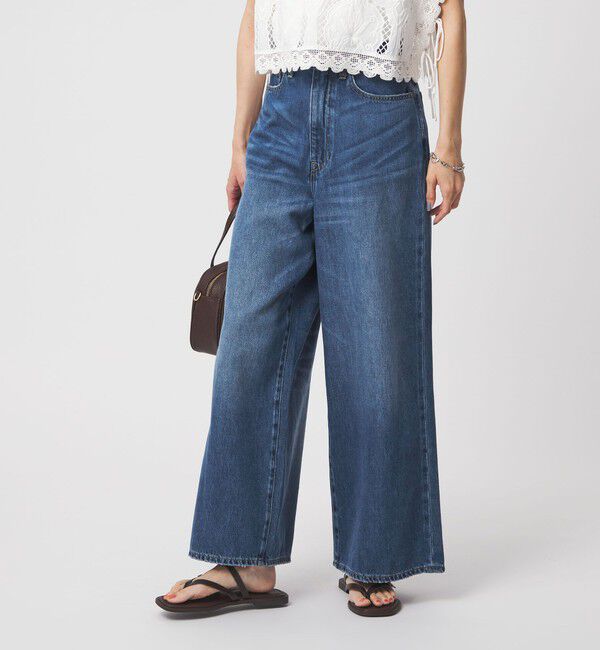 UNITED ARROWS green label relaxing「＜CHIHIRO HYODO&times;green label relaxing＞ワイド ライト デニム」|デニム|