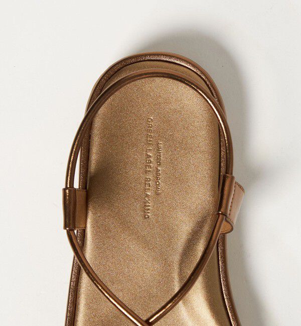 UNITED ARROWS green label relaxing「メタルトング プラット サンダル」|サンダル|